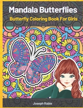 Paperback Mandala Butterflies: Floral Butterfly Coloring Book for girls & Women [French] Book