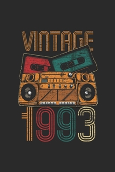 Vintage 1993: Graph Ruled Notebook – Journal for Birthday Gift Idea