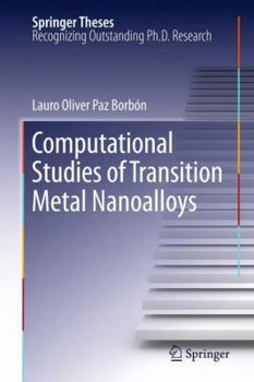 Paperback Computational Studies of Transition Metal Nanoalloys Book