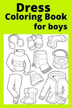 Paperback Dress Coloring Book for boys [Large Print] Book