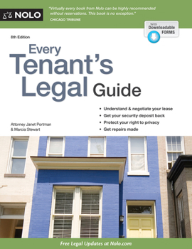 Paperback Every Tenant's Legal Guide Book