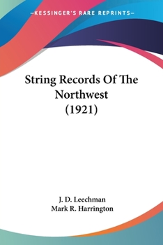 Paperback String Records Of The Northwest (1921) Book