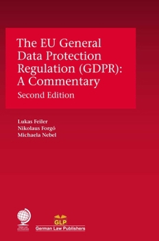 Hardcover EU General Data Protection Regulation (Gdpr): A Commentary Book