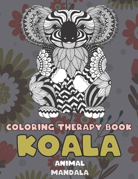 Paperback Mandala Coloring Therapy Book - Animal - Koala Book