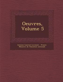 Paperback Oeuvres, Volume 5 [French] Book
