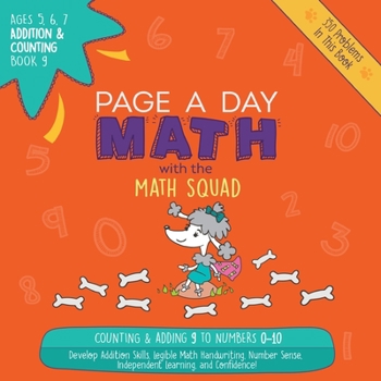 Paperback Page A Day Math Addition & Counting Book 9: Adding 9 to the Numbers 0-10 Book
