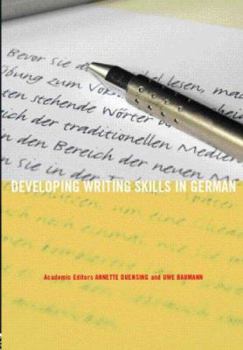 Paperback Developing Writing Skills in German Book