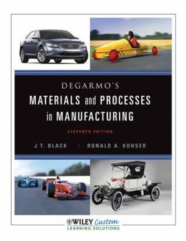 Paperback DeGarmo's Materaisl and Processes in Manufacturing Book
