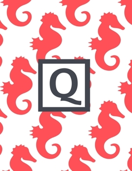 Q: Letter Monogrammed Daily Planner January 2020 - December 2020 Appointment Book Day Schedule - Cute Seahorse (8.5"x11")