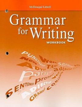 Paperback McDougal Littell Literature: Grammar for Writing Workbook Grade 9 Book