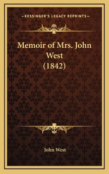 Hardcover Memoir of Mrs. John West (1842) [Italian] Book