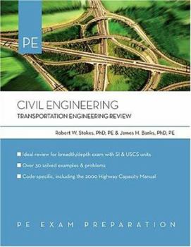 Paperback Civil Engineering: Transportation Engineering Review Book