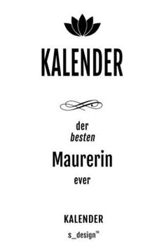 Kalender für Maurer / Maurerin: Wochen-Planer 2020 / Tagebuch / Journal für das ganze Jahr: Platz für Notizen, Planung / Planungen / Planer,  Erinnerungen und Sprüche (German Edition)