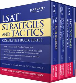 Paperback Kaplan LSAT Strategies and Tactics Complete 3-Book Series Book