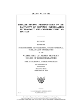 Paperback Private sector perspectives on Department of Defense information technology and cybersecurity activities Book
