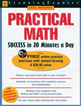 Paperback Practical Math Success in 20 Minutes a Day Book