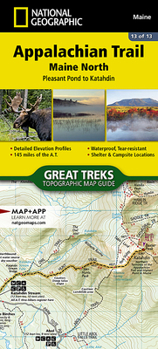 Misc. Appalachian Trail: Maine North Map [Pleasant Pond to Katahdin] Book