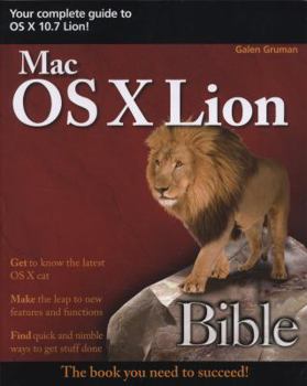 Paperback Mac OS X Lion Bible Book