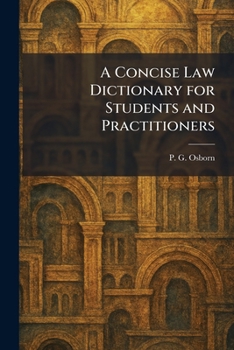 Paperback A Concise Law Dictionary for Students and Practitioners Book
