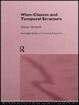 Paperback When-Clauses and Temporal Structure Book