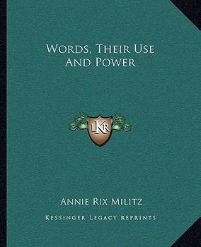 Paperback Words, Their Use And Power Book