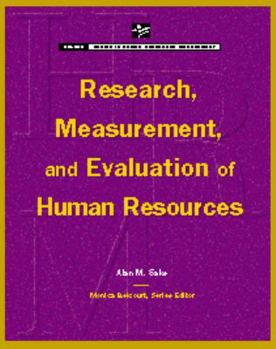 Paperback Research, Measurement, and Evaluation of Human Resources (Series in Human Resources Management) Book