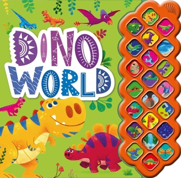 Paperback Dino World: With 22 Shiny Sound Buttons Book