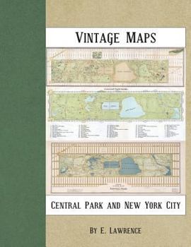 Paperback Vintage Maps: Central Park and New York City Book