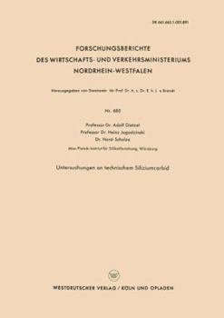 Paperback Untersuchungen an Technischem Siliziumcarbid [German] Book
