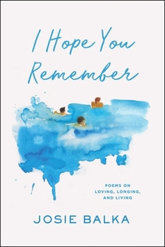 Hardcover I Hope You Remember: Poems on Loving, Longing, and Living Book