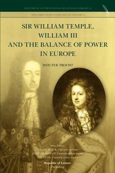 Paperback Sir William Temple, William III and the Balance of Power in Europe Book