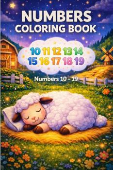 Paperback Numbers Coloring Book: Numbers 10 - 19 Book
