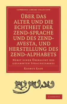 Paperback Uber das Alter und die Echtheit der Zendsprache und des Zend-Avesta, und Herstellung des Zend-alphab [German] Book