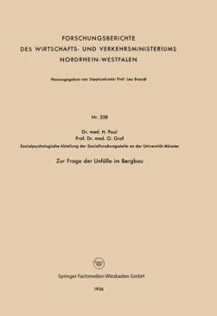 Paperback Zur Frage Der Unfälle Im Bergbau [German] Book