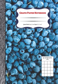 Paperback Graph Paper Notebook: Quad Ruled 4x4 - 110 Pages - 7" x 10" Squared Graphing Paper * Blank Notebook * Grid Paper * Softback ...(Composition Book