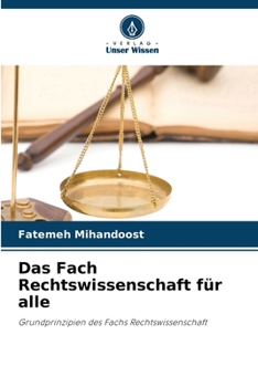 Paperback Das Fach Rechtswissenschaft für alle [German] Book
