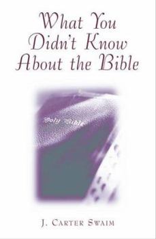Hardcover What You Didn't Know about the Bible Book