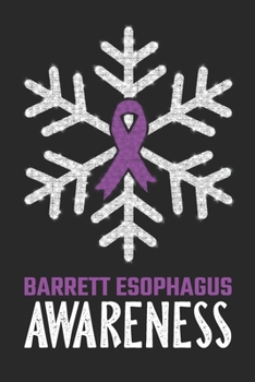 Barrett Esophagus Awareness: Christmas Snowfall College Ruled Barrett Esophagus Awareness Journal, Diary, Notebook 6 x 9 inches with 100 Pages