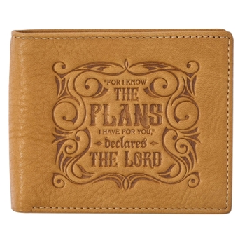 Misc. Supplies Wallet Leather I Know the Plans Jeremiah 29:11 Book