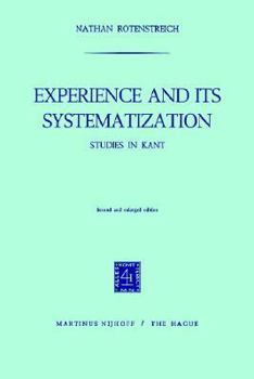 Paperback Experience and Its Systematization Book