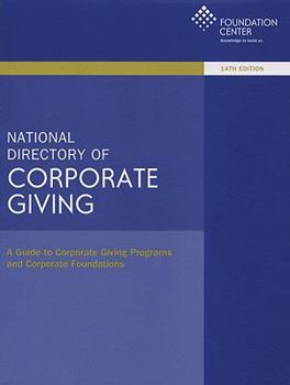 Paperback National Directory of Corporate Giving Book