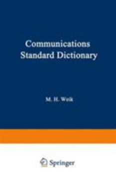 Hardcover Communications Standard Dictionary Book