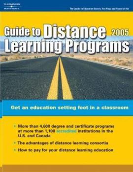 Paperback Peterson's Guide to Distance Learning Programs 2005 Book