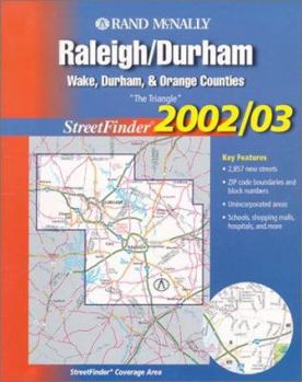 Paperback Rand McNally 2002/03 Raleigh/Durham Streetfinder : Wake, Durham, & Orange Counties Book