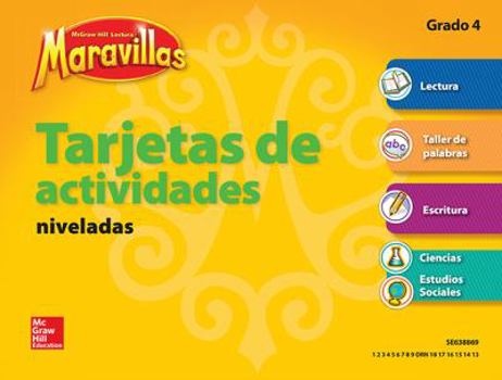 Hardcover Lectura Maravillas, Grade 4, Workstation Activity Cards Package, (4 Cards) [Spanish] Book