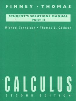 Paperback Calculus Student Solutions Manual, Part 2 Book