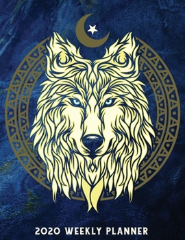 Paperback Wolf Weekly Planner 2020 dated with to do notes: Appreciation dated calendar with to do list for wolf lovers Book