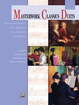 Paperback Masterwork Classics Duets, Level 3: A Graded Collection of Piano Duets by Master Composers Book