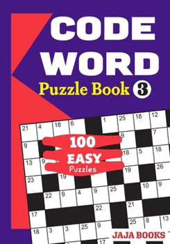 Paperback CODE WORD Puzzle Book 3 [Large Print] Book