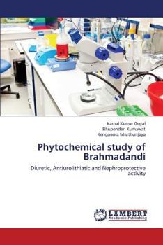 Paperback Phytochemical Study of Brahmadandi Book